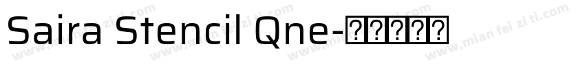 Saira Stencil Qne字体转换